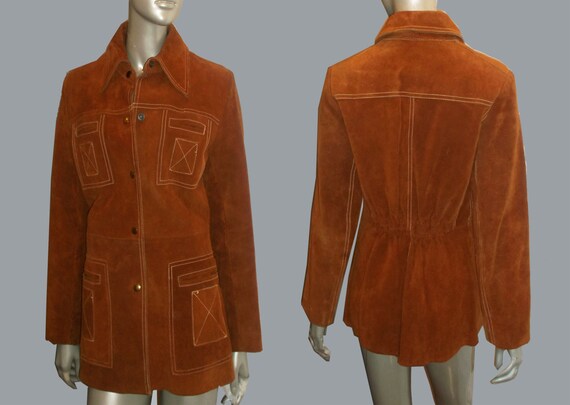 Vintage Leathers By Ambe Tan Brown Contrast Stitc… - image 2