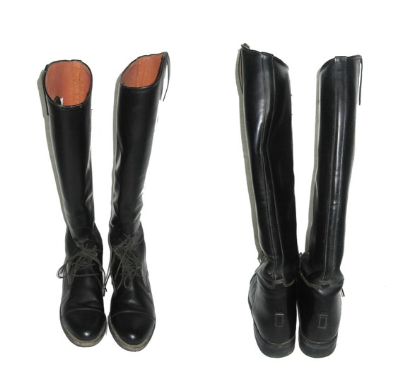 flat heel leather booties