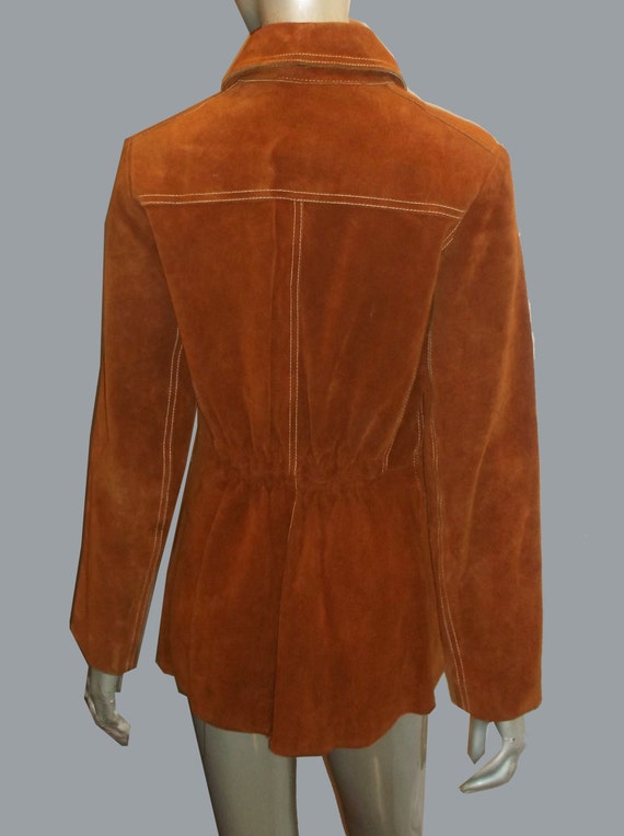 Vintage Leathers By Ambe Tan Brown Contrast Stitc… - image 5