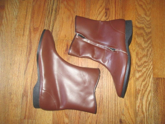 Vintage Unworn Rare Brown Upper Leather Balance M… - image 2