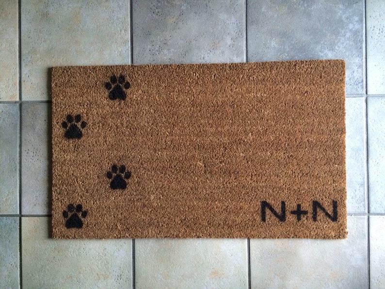 Doormat / Mat Personalized with Custom Initials and Etsy