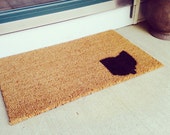 Doormat / Welcome mat Personalized custom with your state - Ohio -  coir fiber