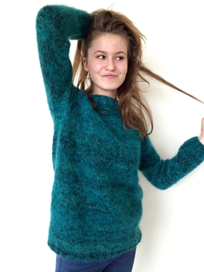 womens emerald green sweater