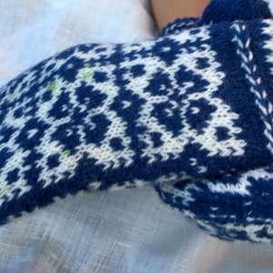 READY TO SHIP Fair Isle Wool Ethnic Latvian Winter Men&#39;s mittens Double mittens
