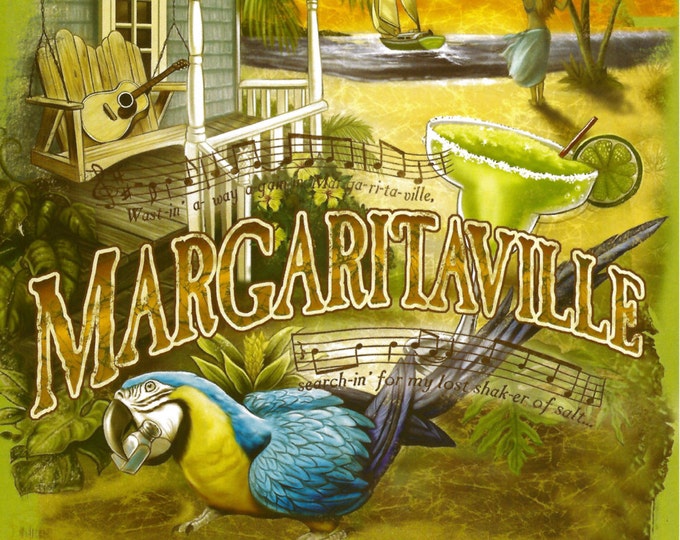 RARE Jimmy Buffett Margaritaville Lyrics Photo Print Poster 11x14 ...