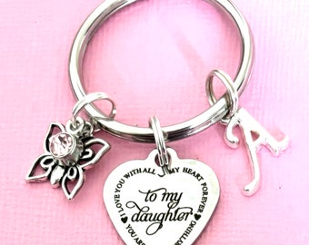 Personalized Daughter  Gift, Keychain, Mother’s Day Gift