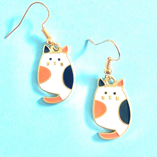 Calico Cat Earrings