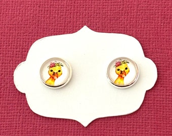 Small Duck Stud, Earrings, Duck Lover Gift