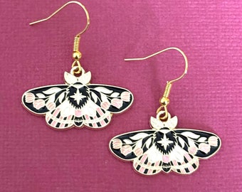 Moth Earrings, Butterfly Gift