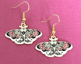 Moth Earrings, Butterfly Gift