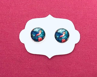 Bird Studs, Earrings, Bird Lover Gift