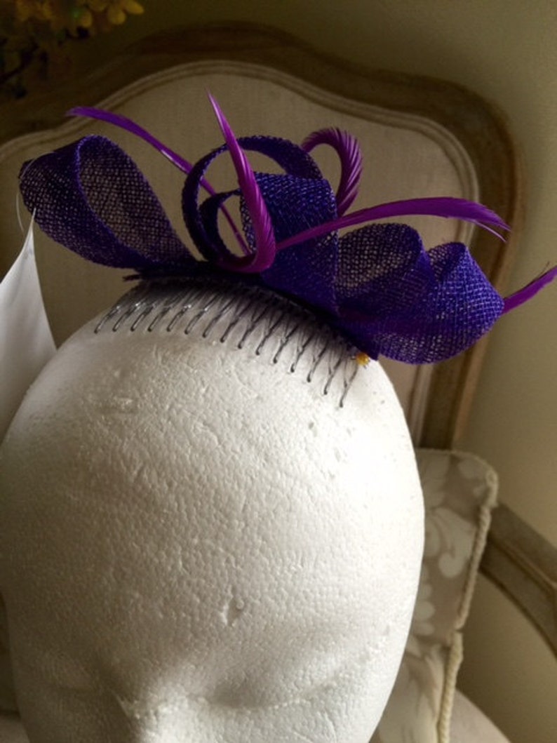 Purple Loop Fascinator. Very Cute Not to Be Missed Etsy