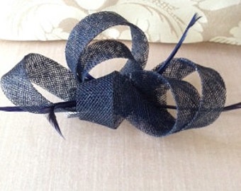 Navy Blue Fascinator - Etsy Australia