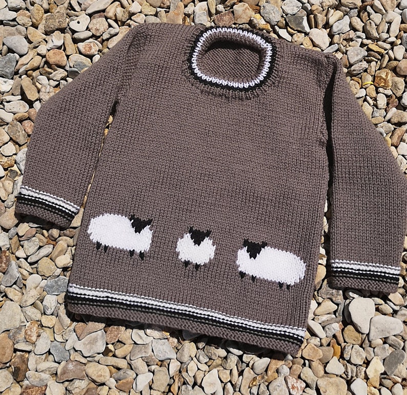 Knitting Pattern for Sweater with Sheep Sheep Jumper Knitting Etsy