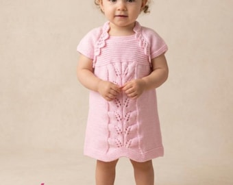 Baby Lace Dress and Shrug Knitting Pattern: 0 to 24 Months, DK Yarn (Digital Download)