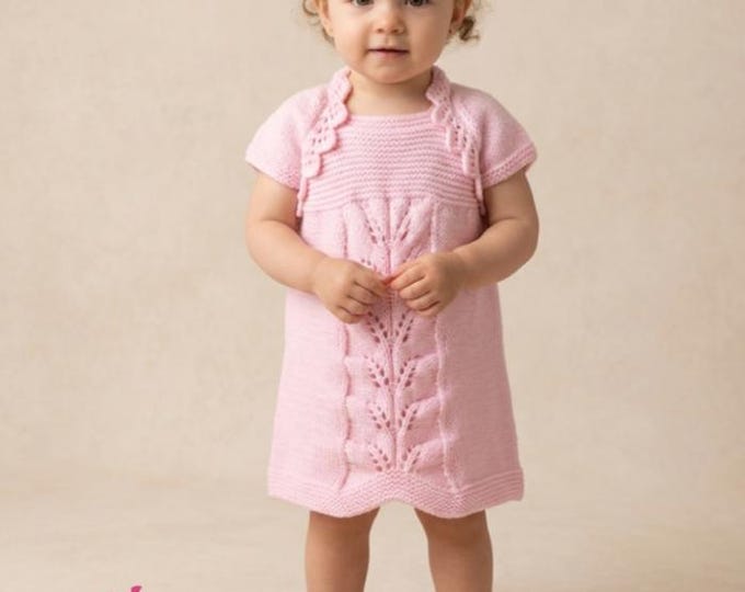 Baby Lace Dress and Shrug Knitting Pattern: 0 to 24 Months, DK Yarn (Digital Download)
