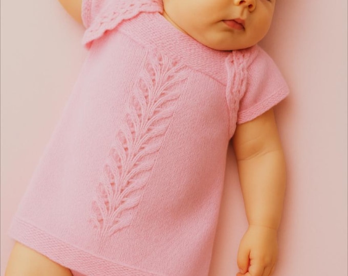Knitting Pattern. Baby Dress and Shrug birth - 2 years, Baby Shower Gift, Knitting patterns for Baby Girls and Toddlers, DK Digital Download