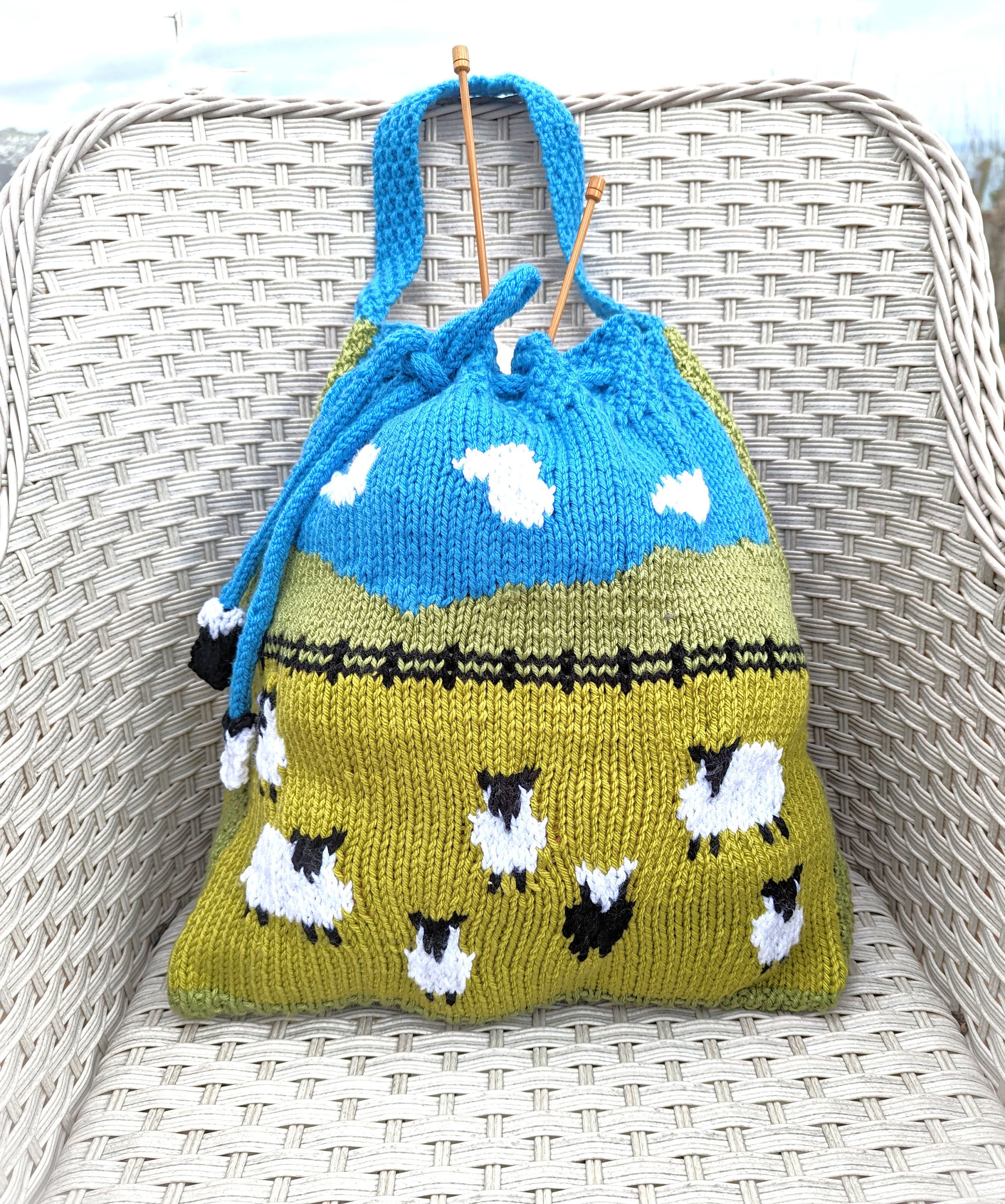 XYANFA Knitting Cuts Of Lamb Knitting Tote Bag Knitter Tote Bag Gift For  Knitter Knitting Lover Gifts Sheep Lamb Lover Gift Cuts of Lamb Tote Bag