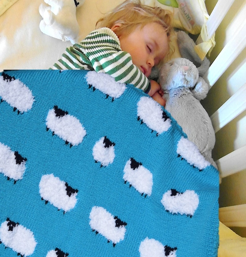 Knitting Pattern for a Sheep Blanket Throw Knitting Pattern Etsy UK