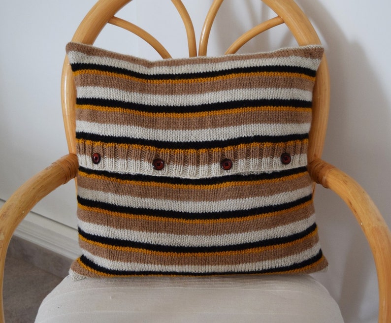 Knitting Pattern for Cat Cushion Cat Pillow Knitting Pattern Etsy