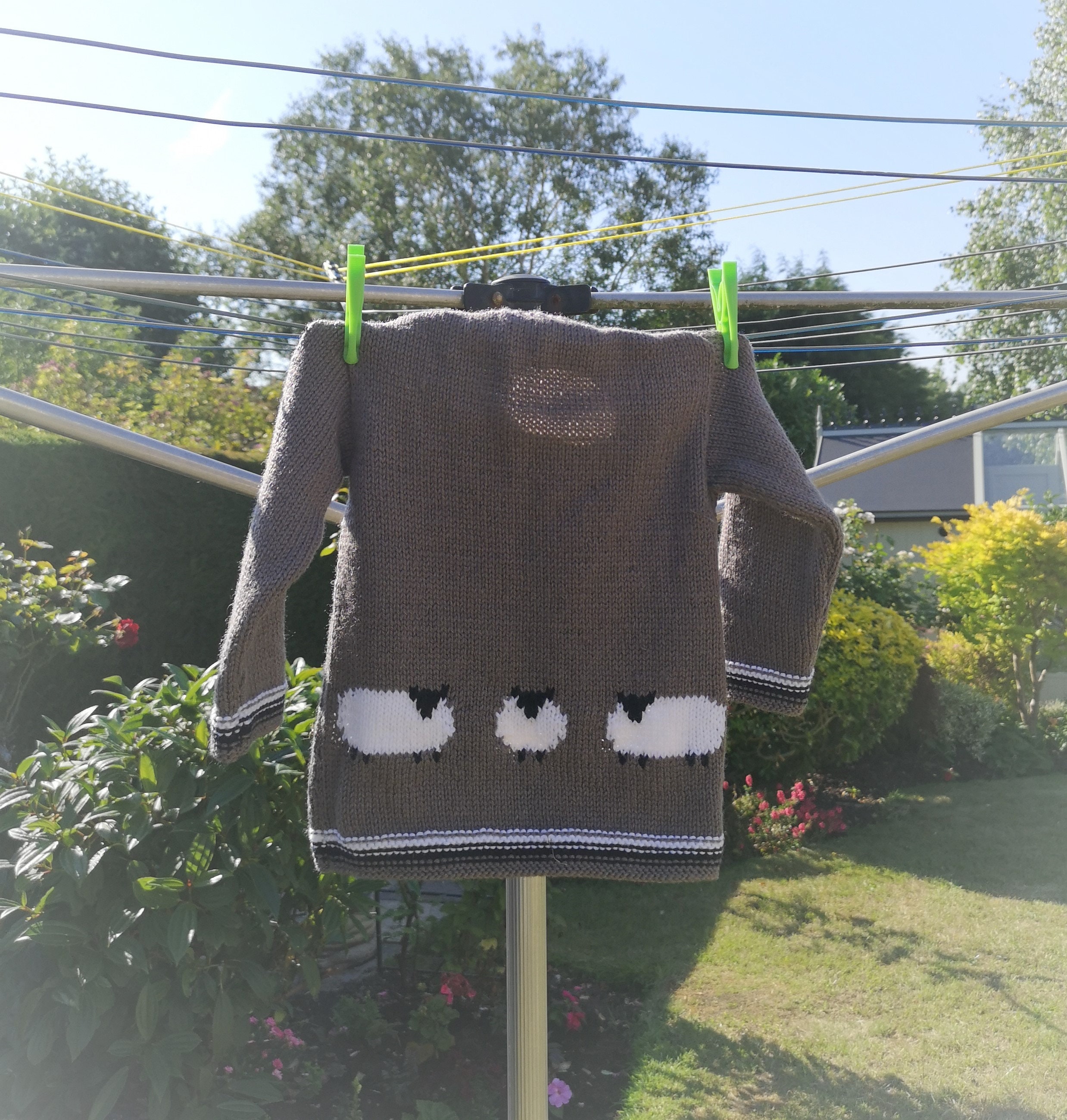 Knitting Pattern for Sweater With Sheep Sheep Jumper Knitting Etsy Canada