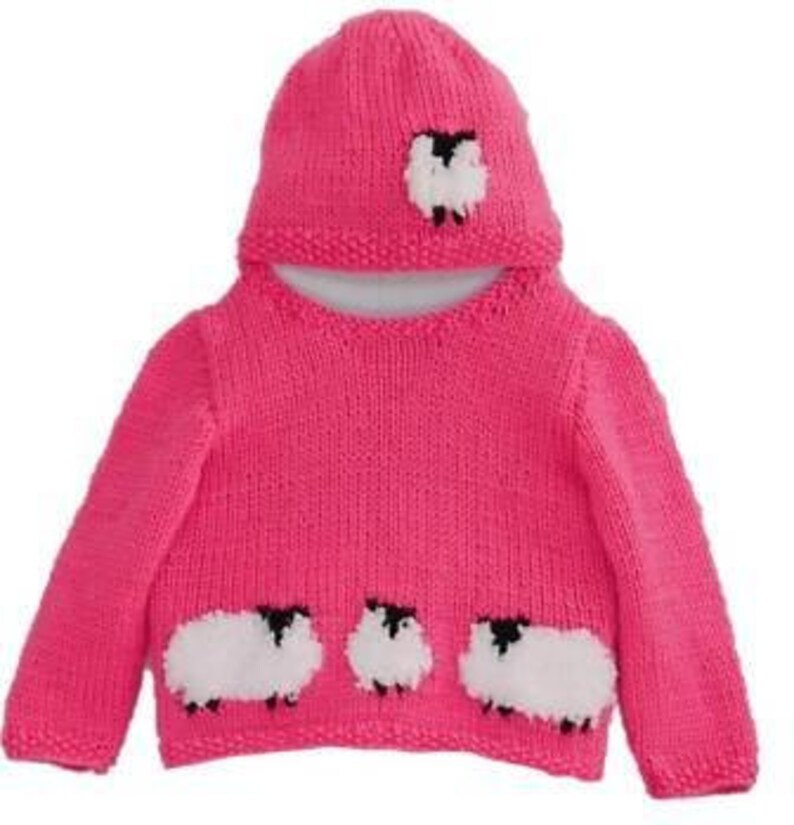 Knitting Pattern for Baby Sheep Sweater and Hat Sheep Jumper Etsy