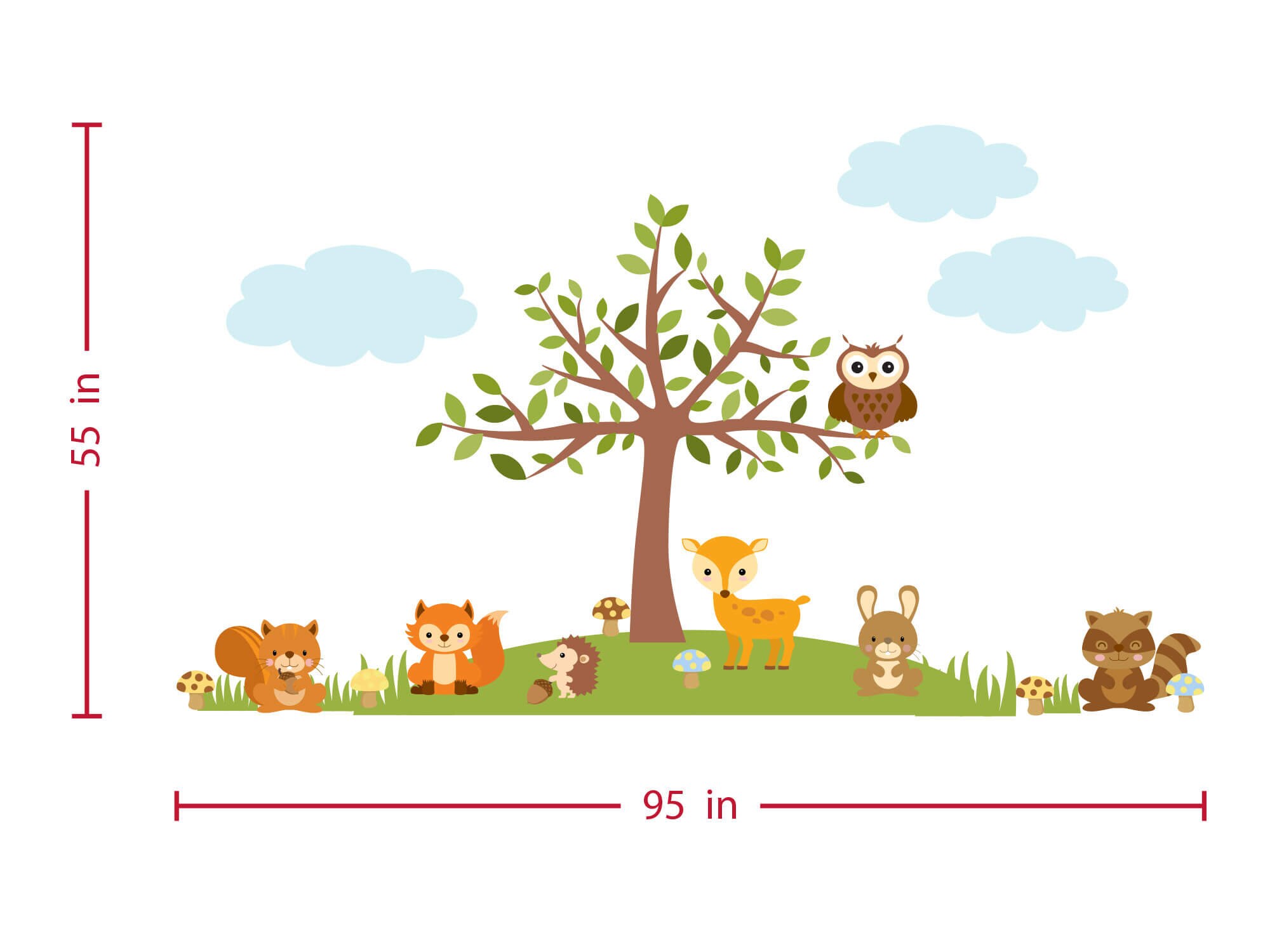 Animal Wall Decals Nursery Wall Decals Animal Theme Etsy