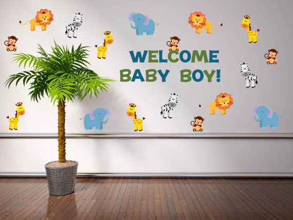 Jungle Baby Shower Decorations Safari Baby Shower Etsy