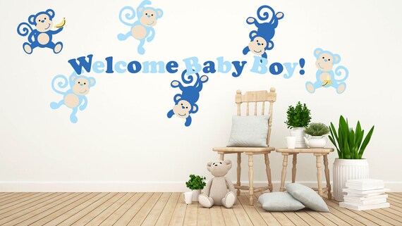 Monkey baby on sale shower tableware