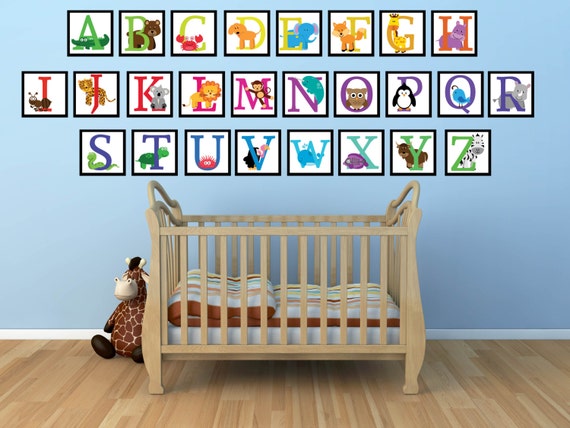 Alphabet Wall Decals ABC Stickers Learning Wall Decor for Kids Room Daycare  Classroom Playroom Baby Nursery Decorations