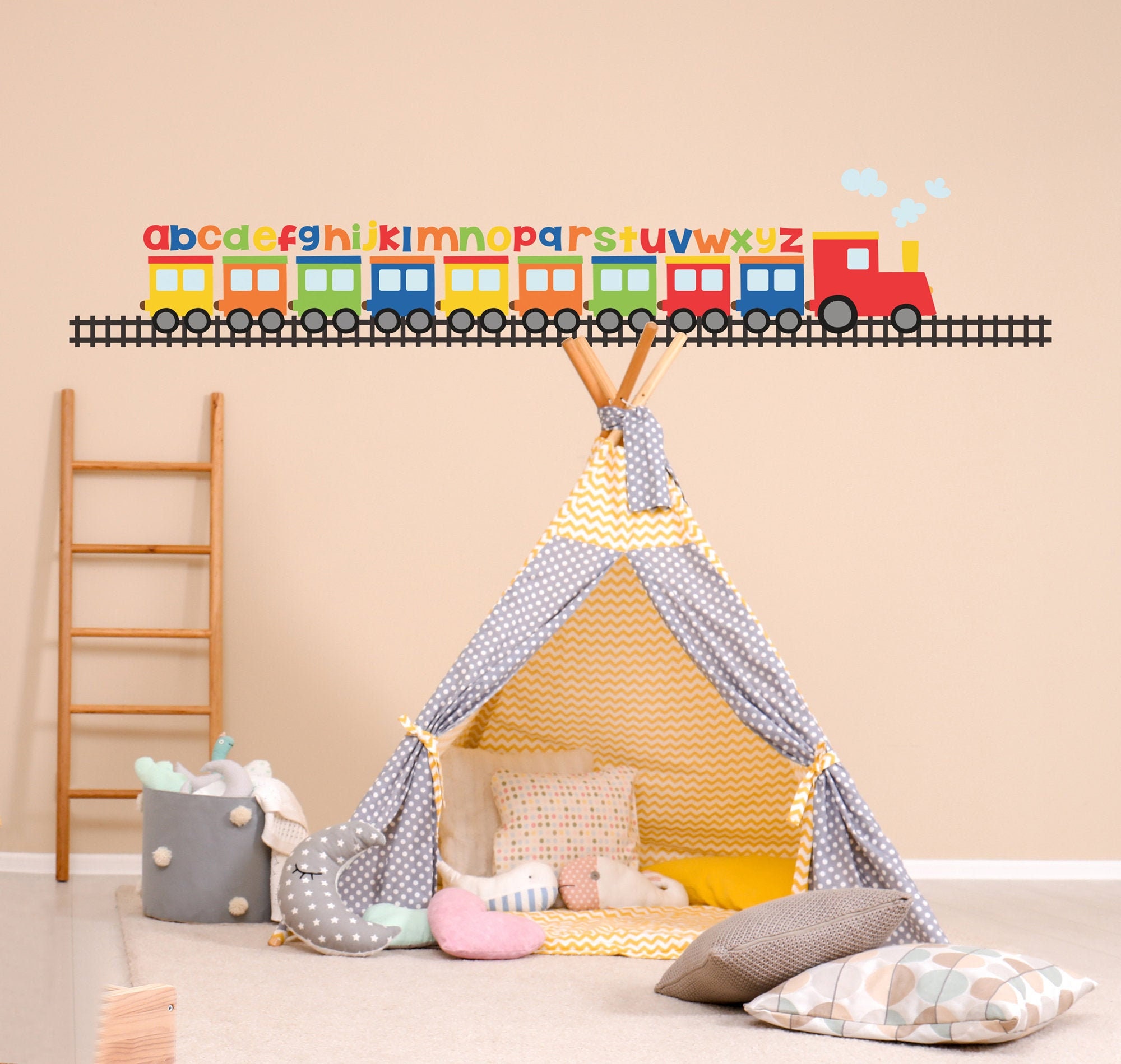 alphabet letters wall decor stickers