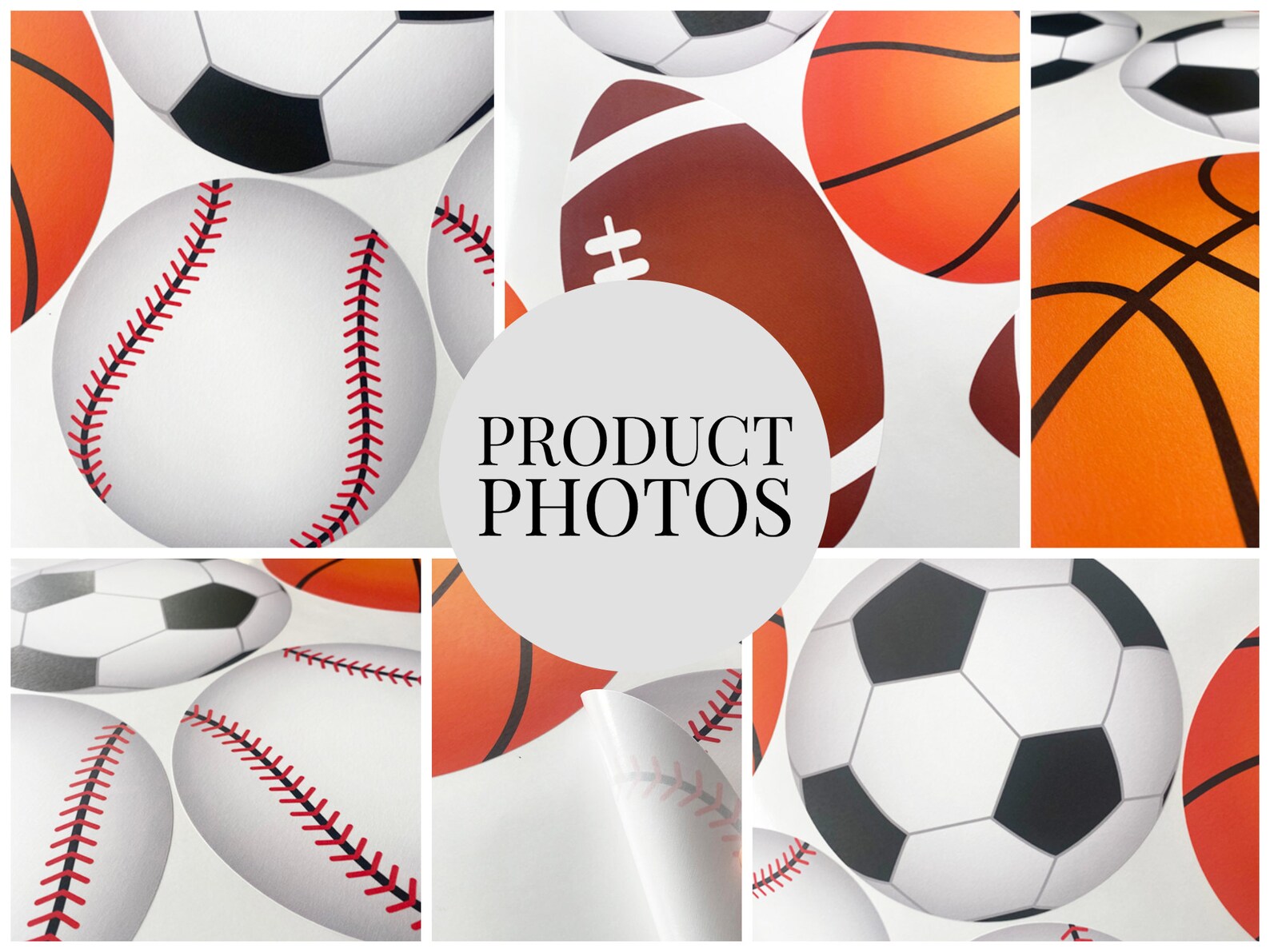 Deportes de béisbol baloncesto fútbol pared calcomanías niños | Etsy