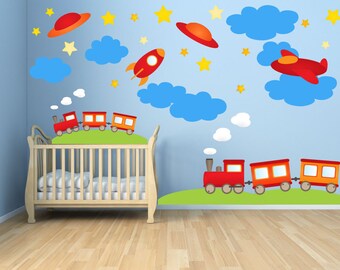 Ocean Animal Whale Fish Wall Decals Kids Stickers Peel Stick - Etsy