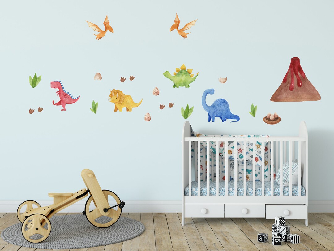 Dinosaur Removable Wall Decals for Boys or Girls Etsy