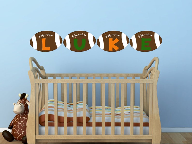 Wall Decal Sports Decal Football Decal Kids Wall Decals Etsy