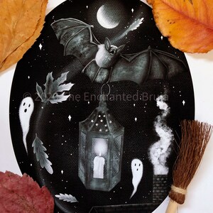 Ambition in the face of Opposition Bat art, bat lantern artwork.