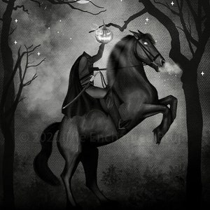 The headless horseman, Sleepy Hollow inspired art