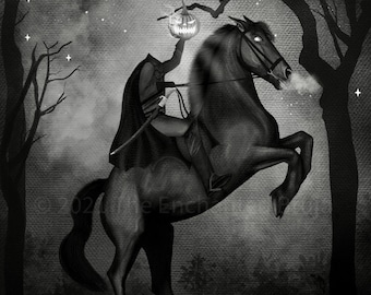 The headless horseman, Sleepy Hollow inspired art
