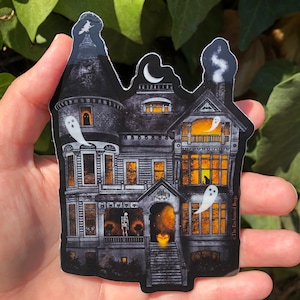 Haunted House Sticker stardust effect