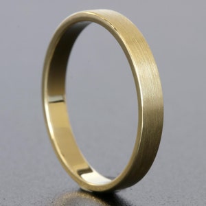 3mm Flat Brushed Brass Band