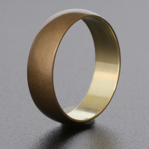 Half-Round Oxidized Brass Band