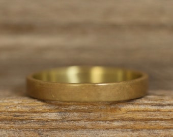 Oxidized Brass Band - 3mm Flat