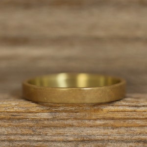 Oxidized Brass Band - 3mm Flat