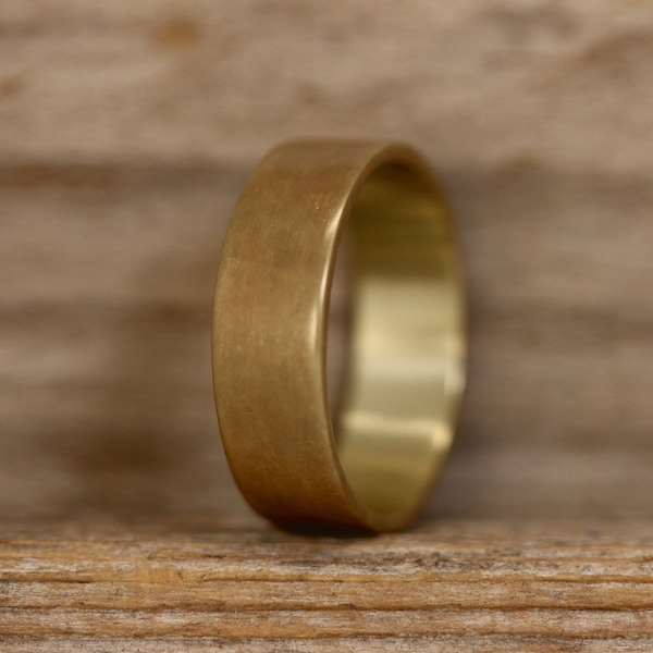 Oxidized Brass Band - Flat