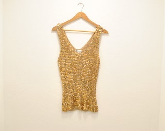 elegant sequin top