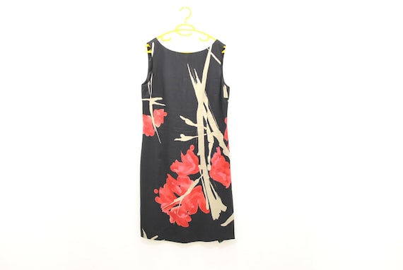 Vintage Silk dress , summer silk dress with floral