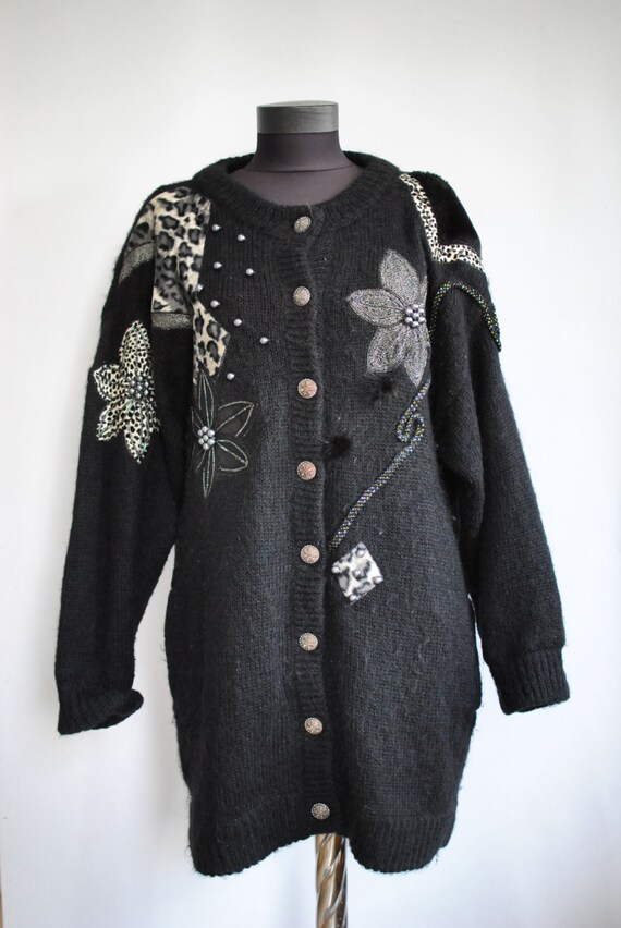vintage angora cardigan