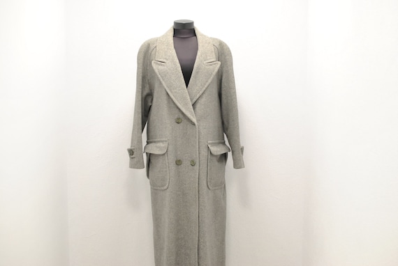 Vintage WOOL MAXI LONG women's coat ..............
