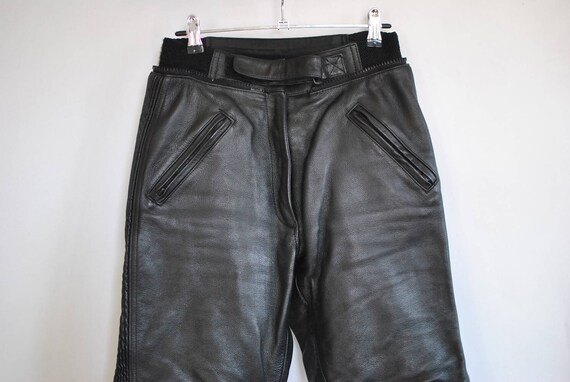 Vintage BIKER LEATHER PANTS , women's leather pant