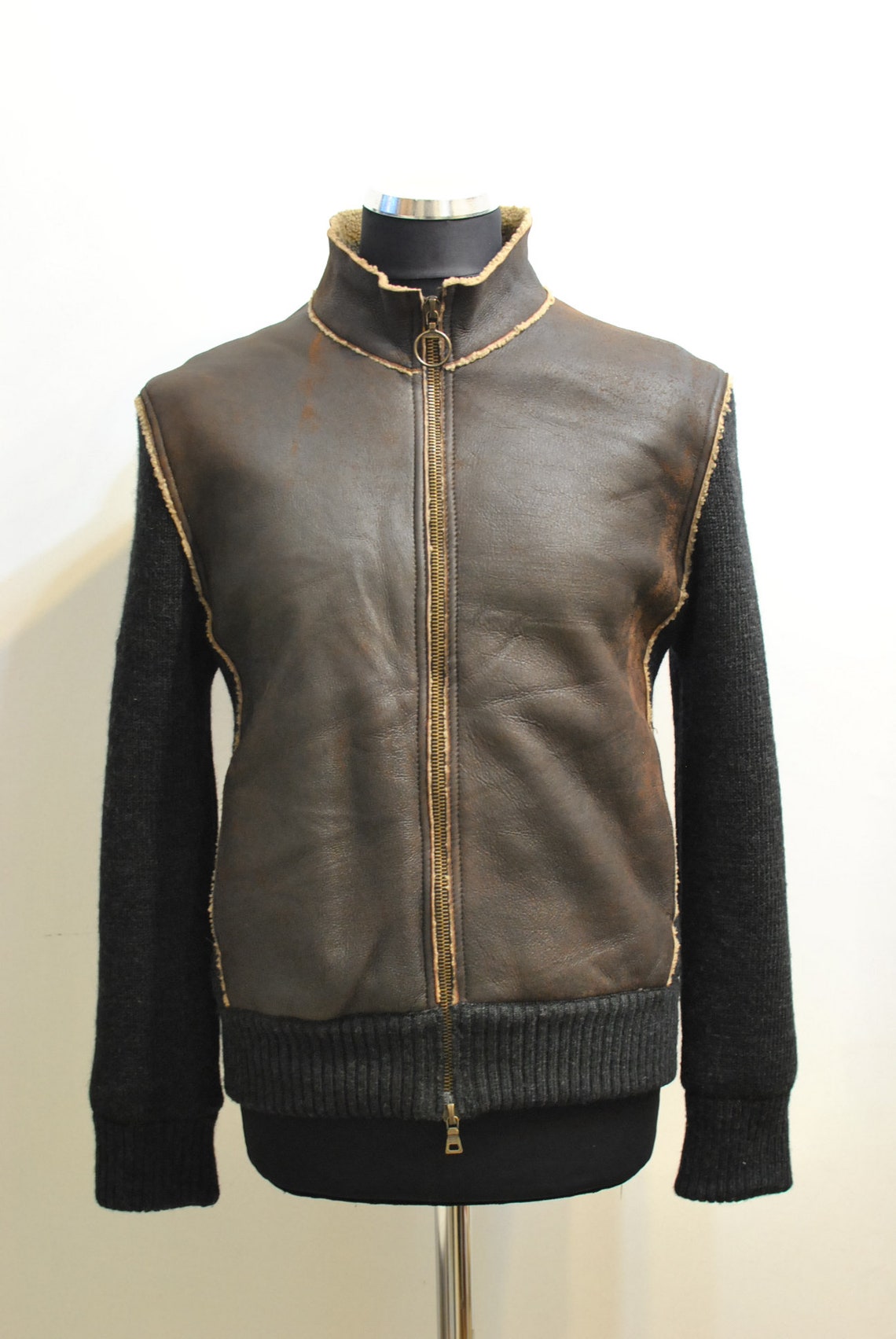 Vintage Prada Men's Jacket Lambskin and Wool Jacket | Etsy